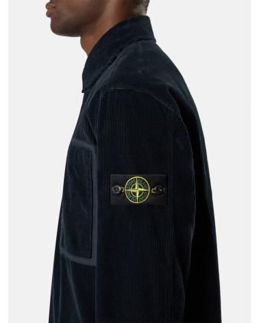 Surchemise velours côtelé STONE ISLAND 1200016 S0212 0029 NOIR