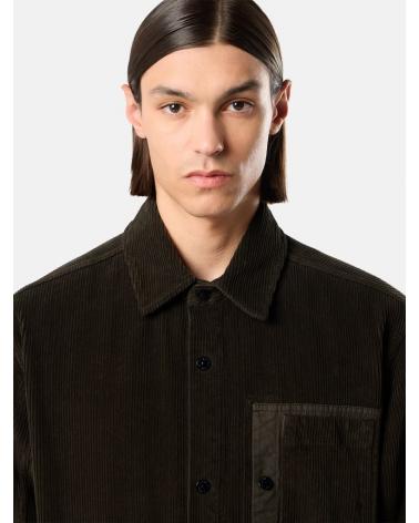 Surchemise velours côtelé STONE ISLAND 1200016 S0212 005G  Vert Militaire 