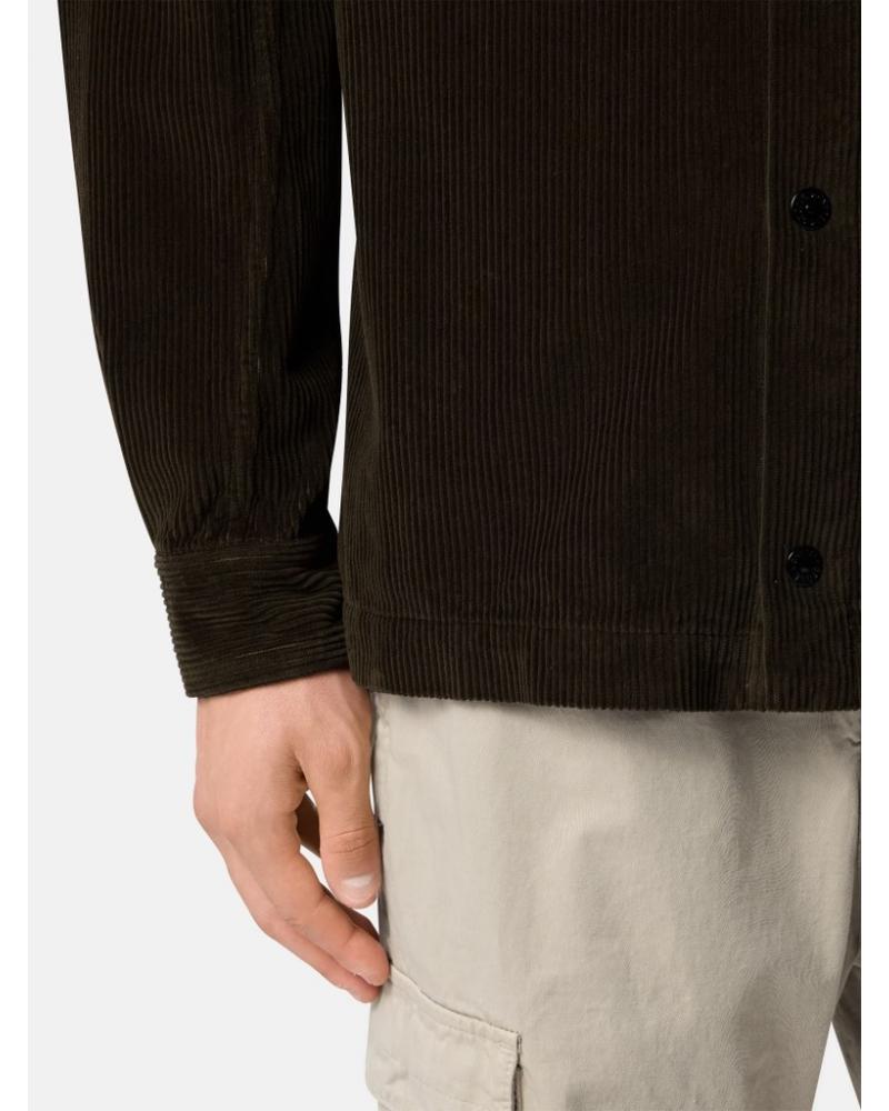 Surchemise velours côtelé STONE ISLAND 1200016 S0212 005G  Vert Militaire 