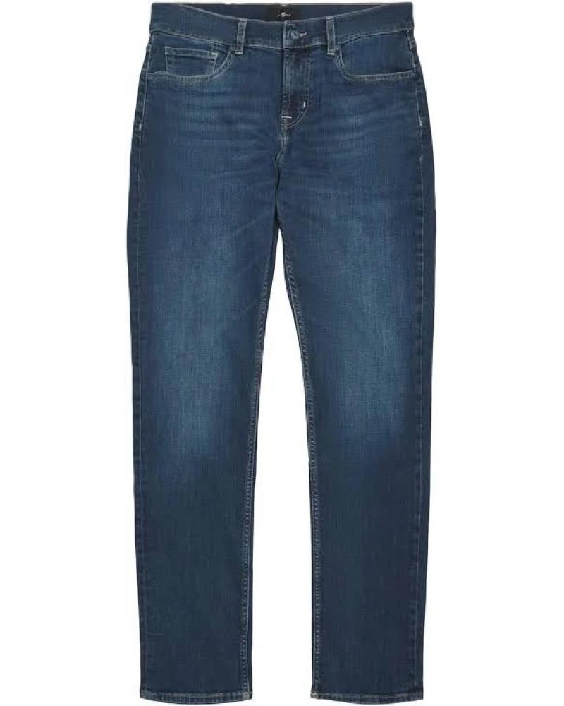 JEAN 7 ALL FOR MANKIND SLIMMY FORGE  BLEU Délavé