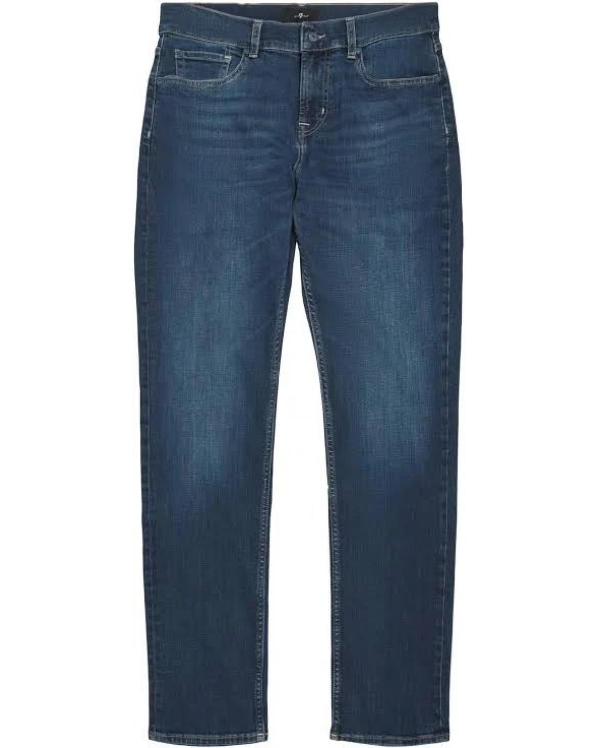 JEAN 7 ALL FOR MANKIND SLIMMY FORGE  BLEU Délavé