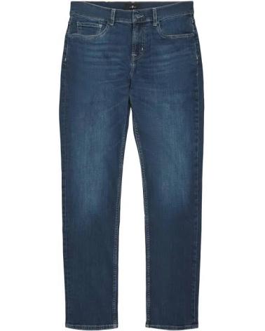 JEAN 7 ALL FOR MANKIND SLIMMY FORGE  BLEU Délavé