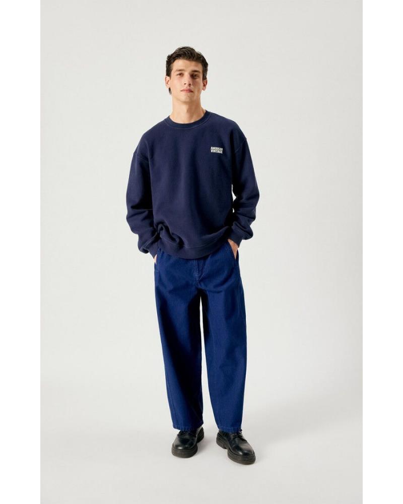 Sweat homme Plizzy Navy Vintage Marine