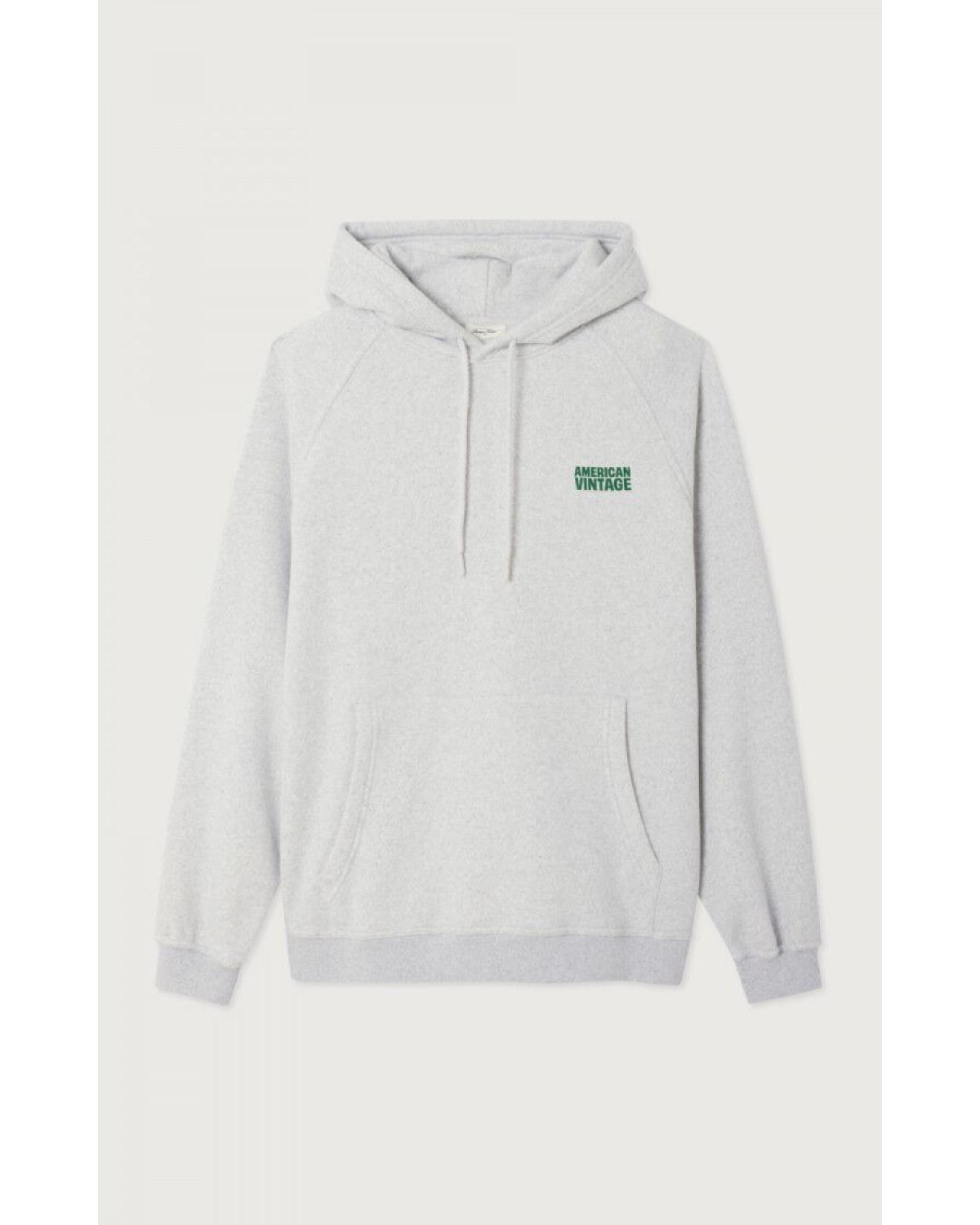 Sweat à capuche homme Baptown Gris Chiné