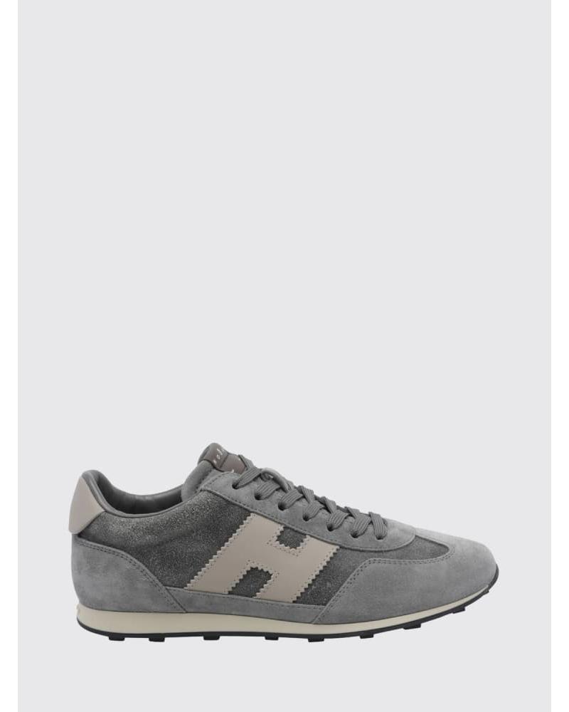 Baskets H699 Hogan en cuir de veau et suède avec semelle crantée