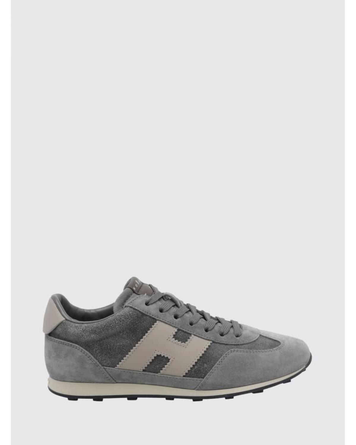 Baskets H699 Hogan en cuir de veau et suède avec semelle crantée