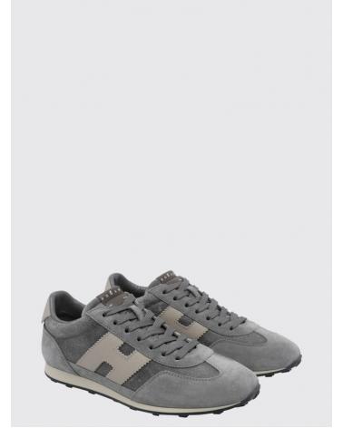 Baskets H699 Hogan en cuir de veau et suède avec semelle crantée