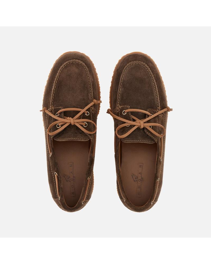 Mocassins Bateau Hogan Traditionnelle Marron