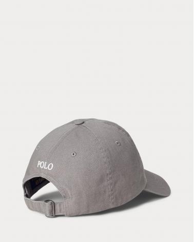 Casquette Ralph Lauren de baseball iconique chino Gris