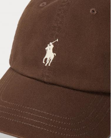 Casquette Ralph Lauren de baseball iconique chino MARRON