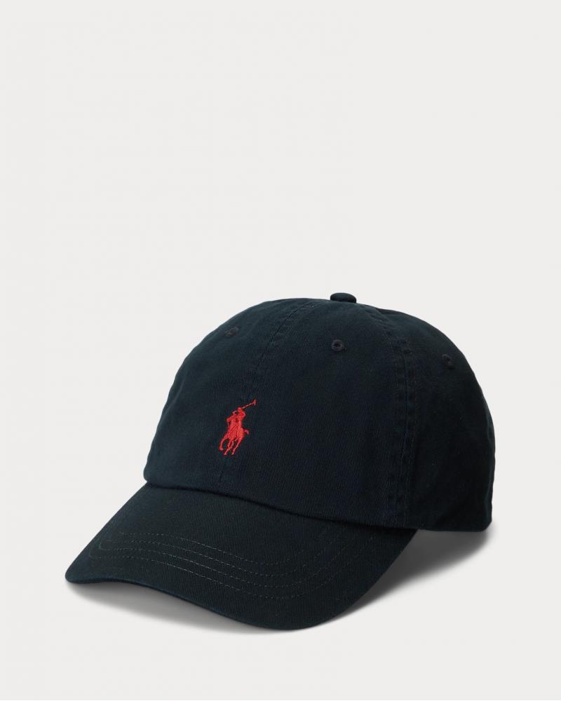 Casquette Ralph Lauren de baseball iconique chino Noir
