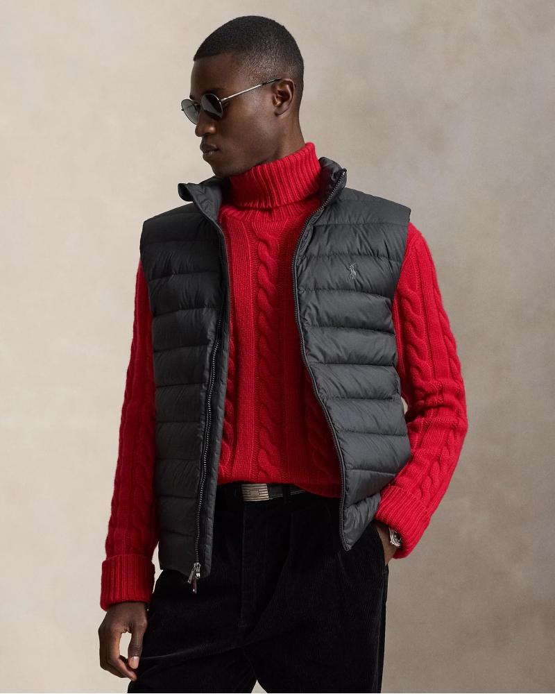 GILET S/MANCHES RALPH LAUREN NOIR