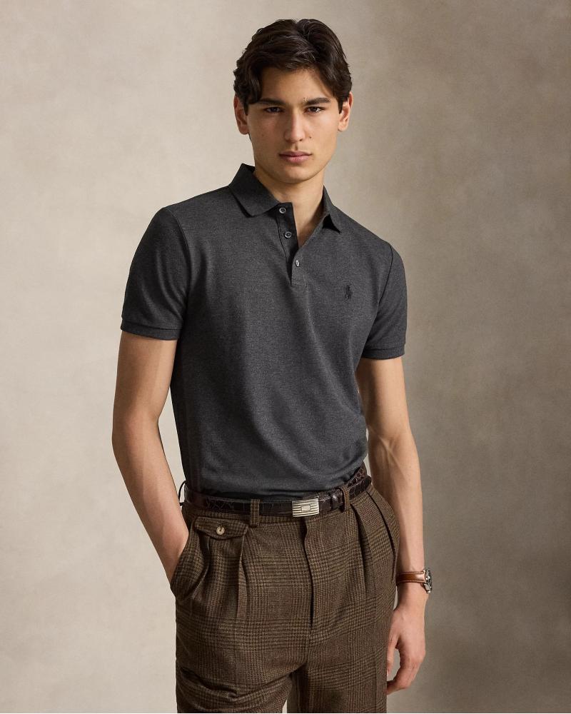 POLO RALPH LAUREN CUSTOM Slim Fit STRETCH GRIS ANTRACITE