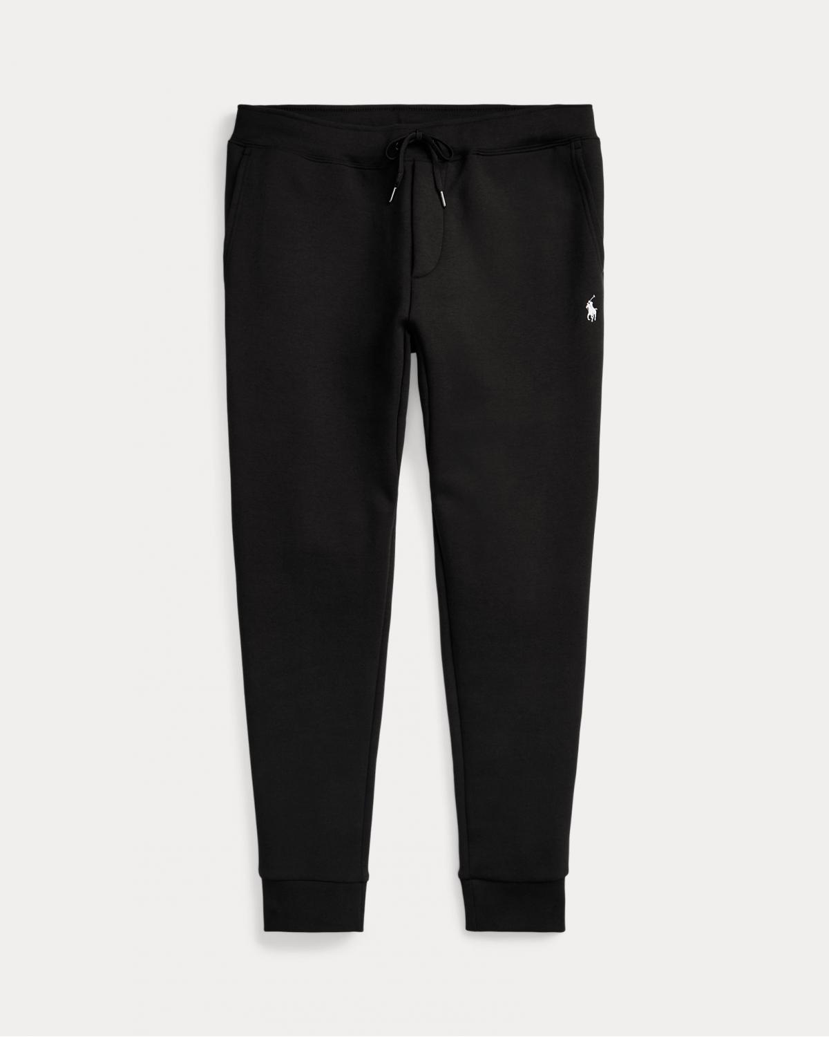 Pantalon de jogging Ralph Lauren jersey double NOIR
