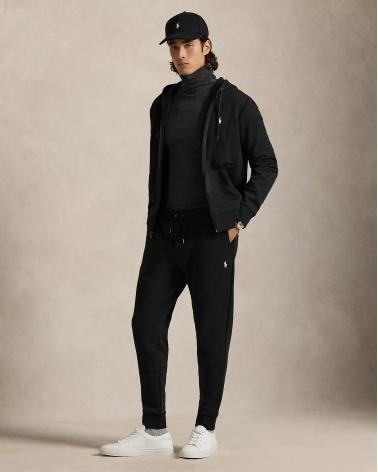 Pantalon de jogging Ralph Lauren jersey double NOIR