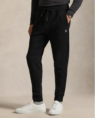 Pantalon de jogging Ralph Lauren jersey double NOIR