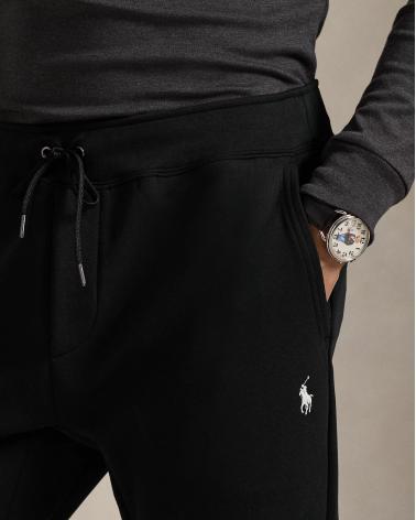 Pantalon de jogging Ralph Lauren jersey double NOIR