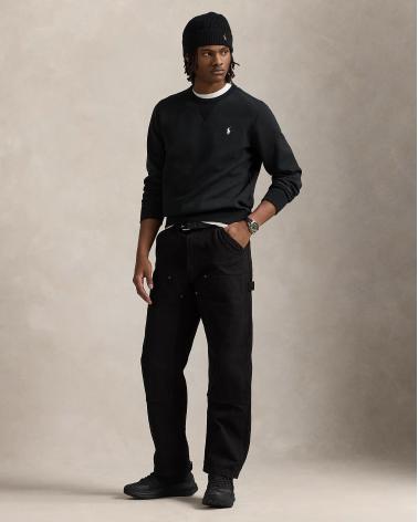 Sweat ralph Lauren col rond Noir