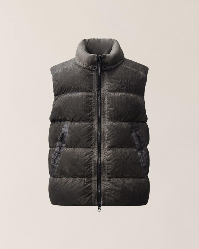  Gilet C.P Company VE114  R90 Eco-Chrome R Mixed Hooded  Gris