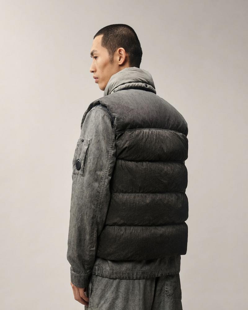  Gilet C.P Company VE114  R90 Eco-Chrome R Mixed Hooded  Gris