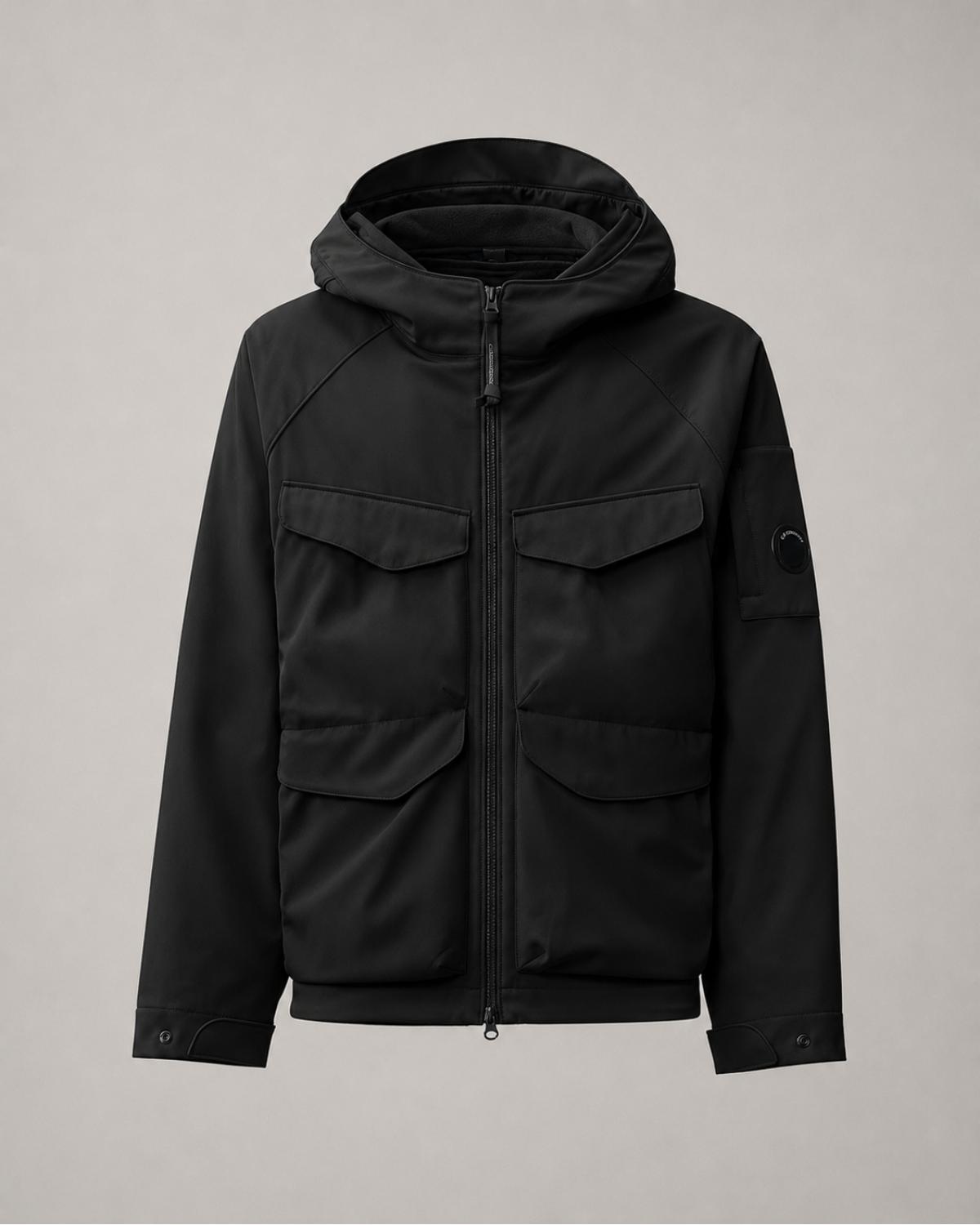 BLOUSON MI LONG  C.P COMPANY.WW04 999 SHELL PADDED HOODED  