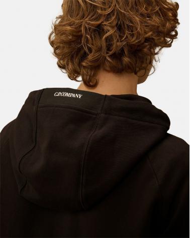 GILET SWEAT ZIPPÈ HOODED SS716A  999 NOIR