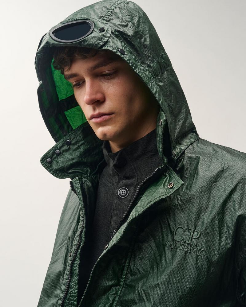 JACKET CP.COMPANY  OPAL PADDED GOGGLE W182A  697 VERT- SAPIN