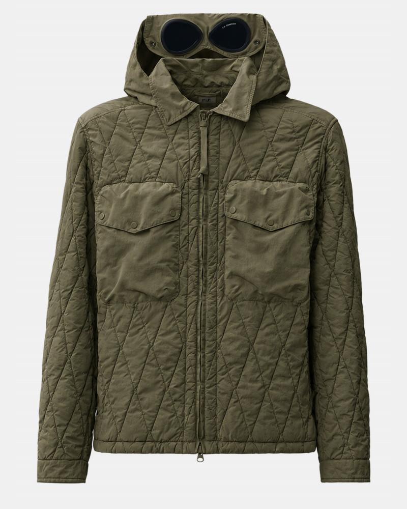 JACKET CP.COMPANY W104 683 GD LINER MIXED  GOOGLE VERT KAKI