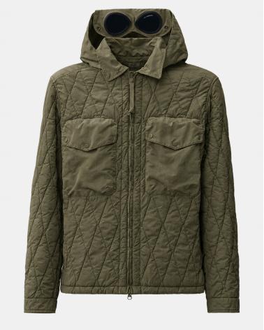 JACKET CP.COMPANY W104 683 GD LINER MIXED  GOOGLE VERT KAKI