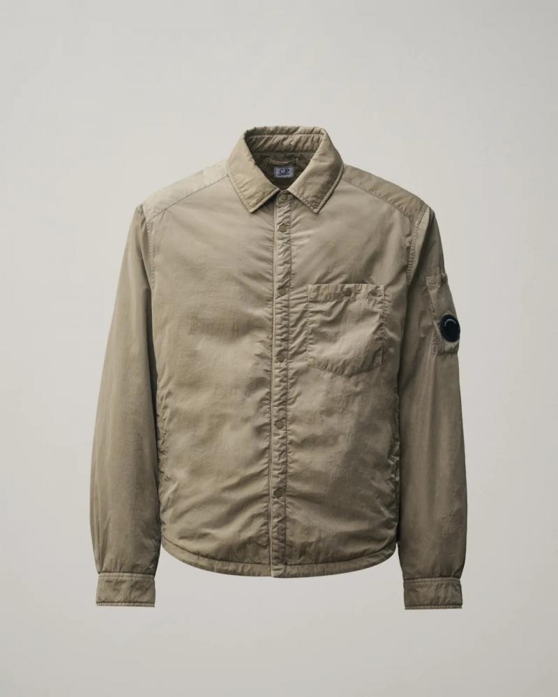 OVERSHIRT CHROME BUTTON PADDED CP.COMPANYS023A 356 Fallen Rock Vert