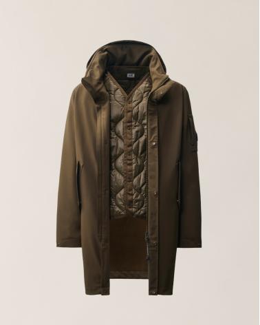 PARKA C.P. Shell-R Padded Hooded W003A 950 CASTOR  GREEN KAKI
