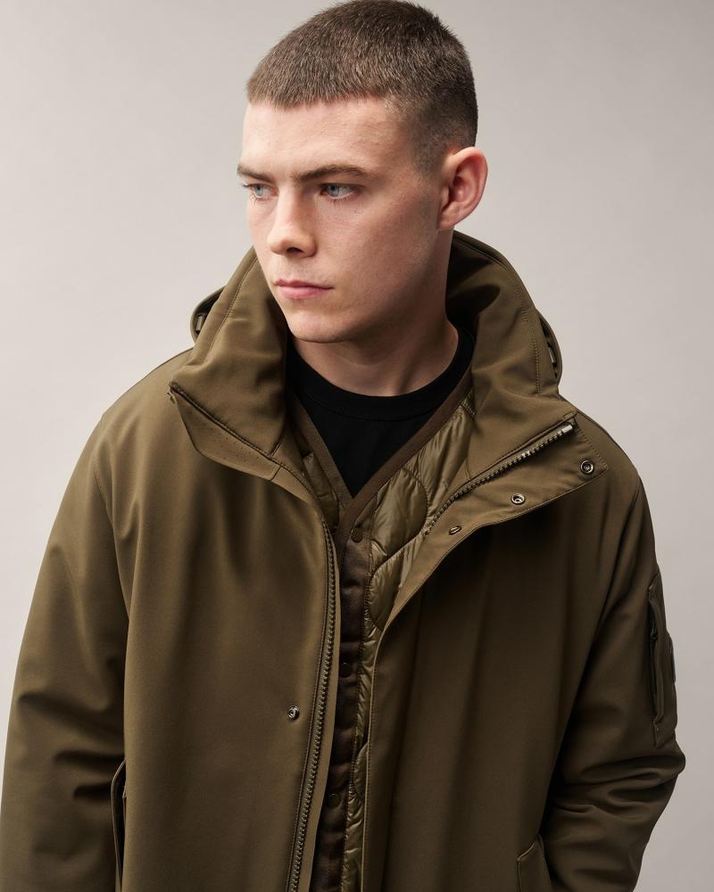 PARKA C.P. Shell-R Padded Hooded W003A 950 CASTOR  GREEN KAKI