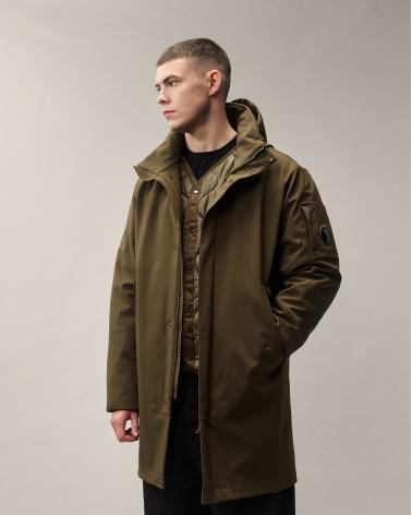 PARKA C.P. Shell-R Padded Hooded W003A 950 CASTOR  GREEN KAKI