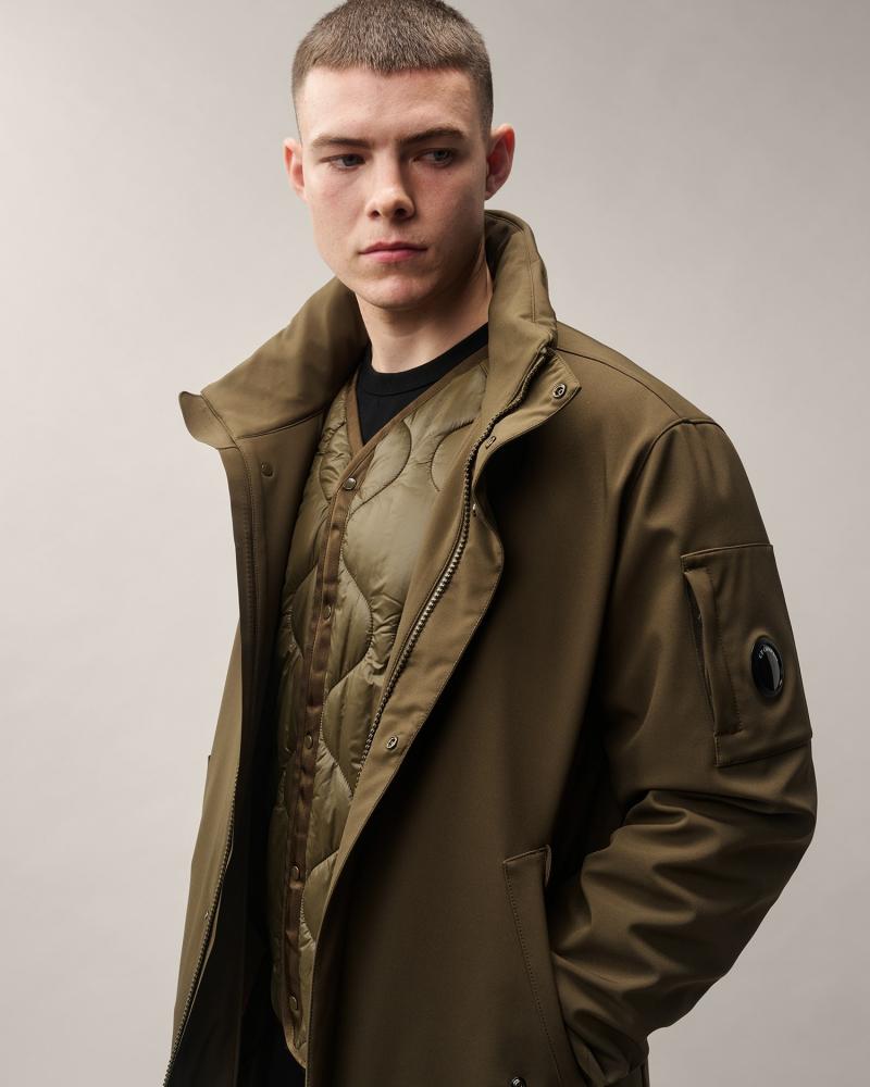 PARKA C.P. Shell-R Padded Hooded W003A 950 CASTOR  GREEN KAKI