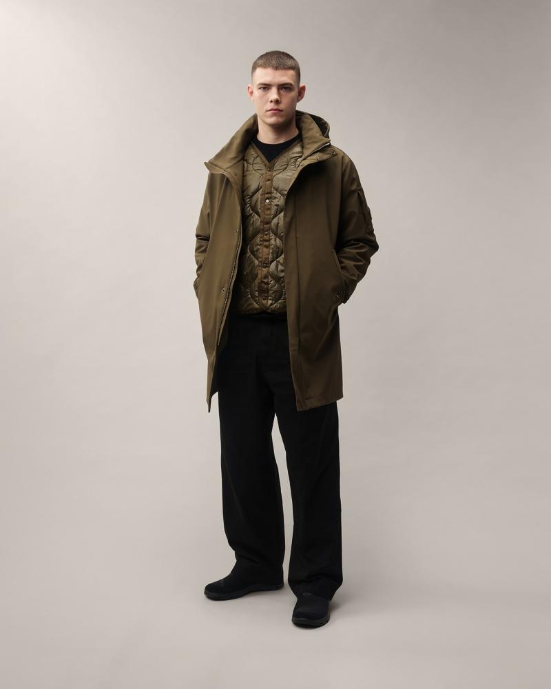 PARKA C.P. Shell-R Padded Hooded W003A 950 CASTOR  GREEN KAKI