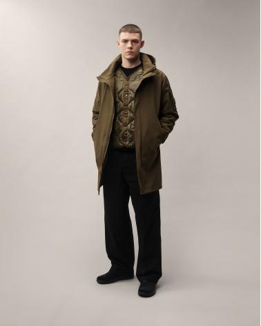 PARKA C.P. Shell-R Padded Hooded W003A 950 CASTOR  GREEN KAKI