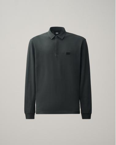 POLO M Longues C.P CompanyStretch Piquet PL154A  985 RAVEN  GRIS
