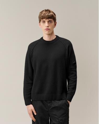 PULL COTON CHENILLE CP.COMPANY 196A  999 NOIR