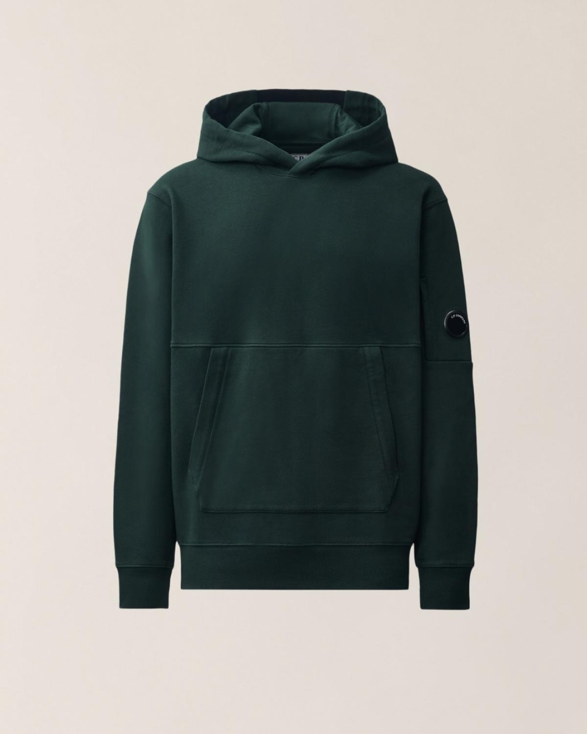 SWEAT C.P COMPANY HOODED  SS714 697 VERT