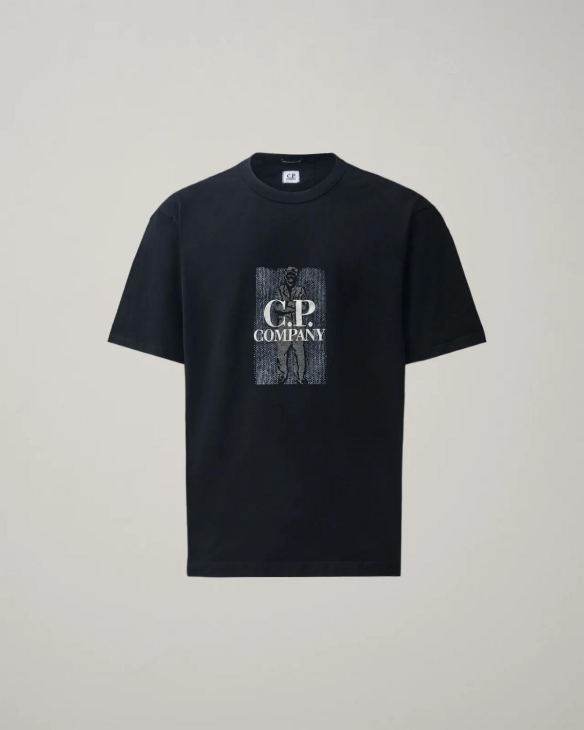 TEE SHIRT C.P.COMPANY 158A  999 NOIR