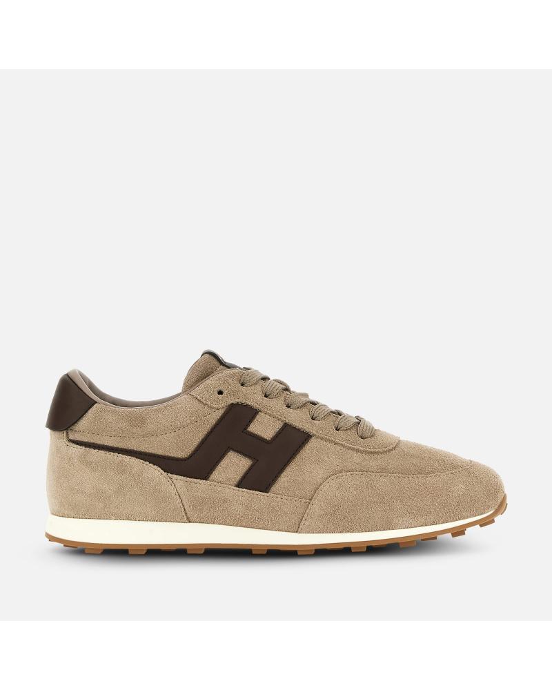 Baskets H699 Hogan en cuir de veau et suède avec semelle crantée