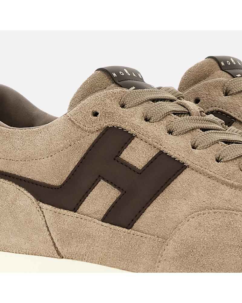 Baskets H699 Hogan en cuir de veau et suède avec semelle crantée