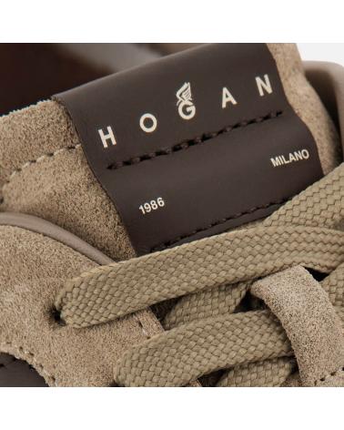 Baskets H699 Hogan en cuir de veau et suède avec semelle crantée