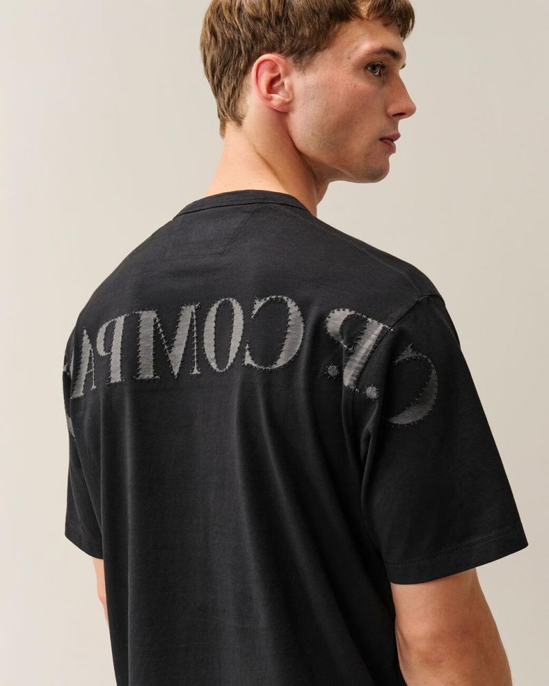 TEE SHIRT JERSEY SHORT SLEEVE LOGO S205A 999 NOIR