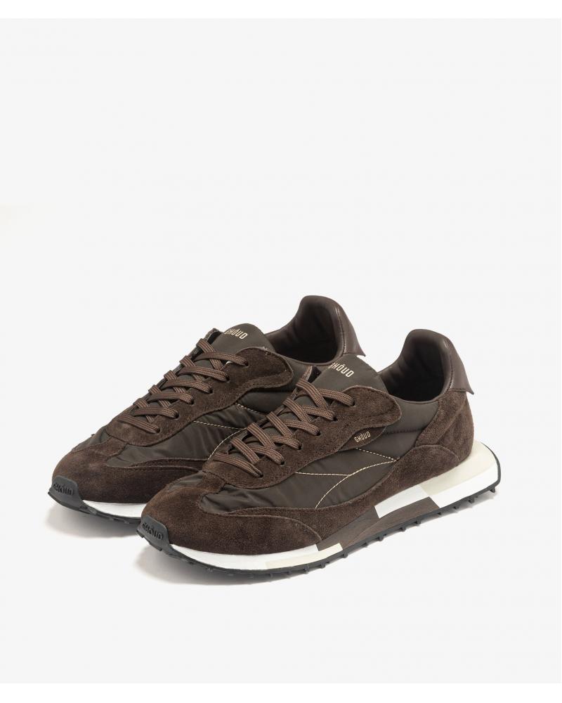 BASKET GHOUD  RUSH M9 LMNS13 NYLON SUEDE MARRON