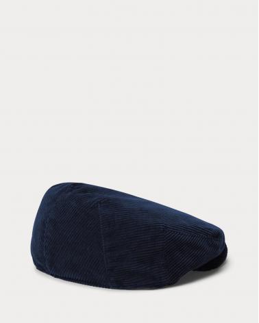 Casquette de golf en velours côtelé Marine