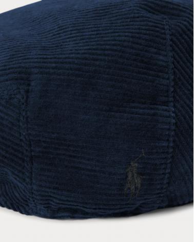 Casquette de golf en velours côtelé Marine