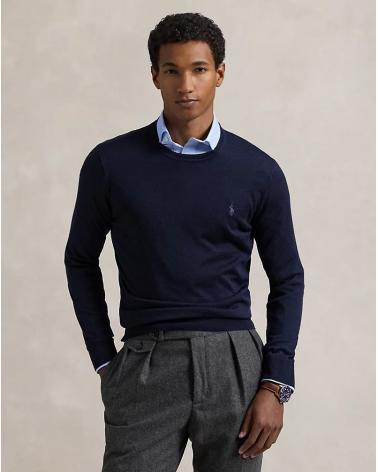 PULL COL ROND RALPH LAUREN MARINE