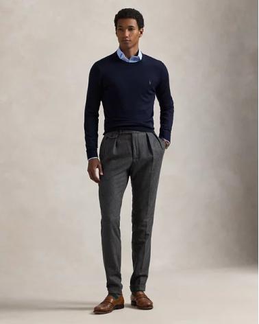 PULL COL ROND RALPH LAUREN MARINE