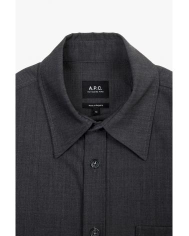 SURCHEMISE MALLAURY A.P.C.GRIS ANTRACITE